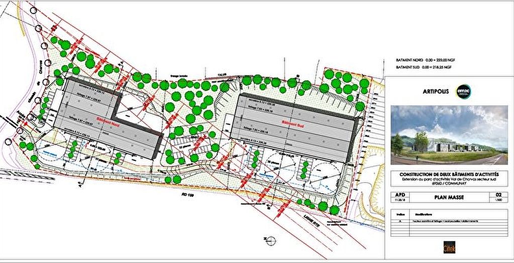 A VENDRE – ARTIPOLIS CHARVAS – LOCAUX D’ACTIVITES
